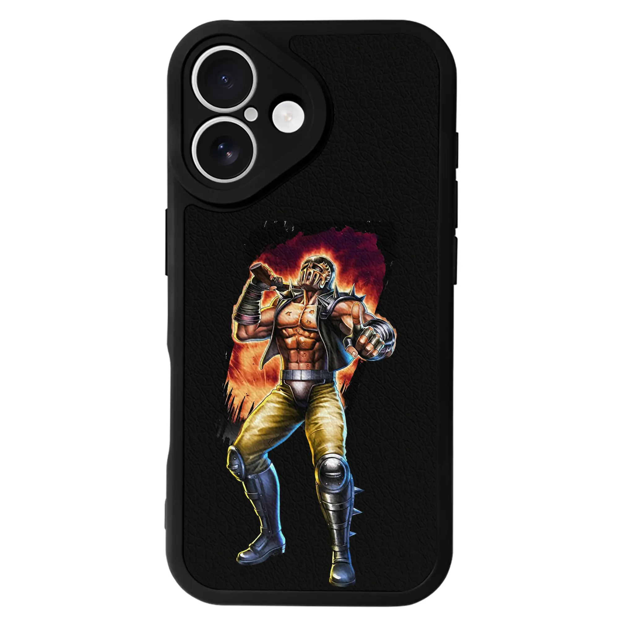 北斗の拳 グッズ,ジャギ - IPhone 16シリーズ対応 ・ シリコンスマホケース ・ レザー調 ・ 高精度フィット ・ 耐衝撃 ・ ワイヤレス充電対応 ・ 精密カット